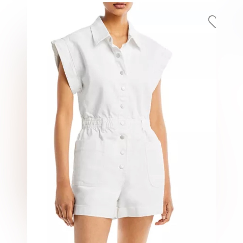 BLANKNYC Short Sleeved Denim Romper